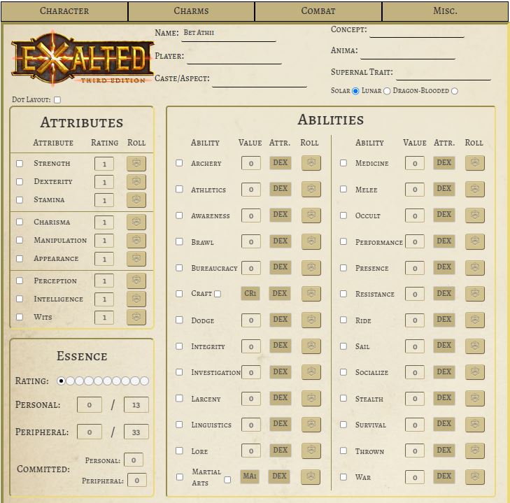 Exalted Character Sheet Image